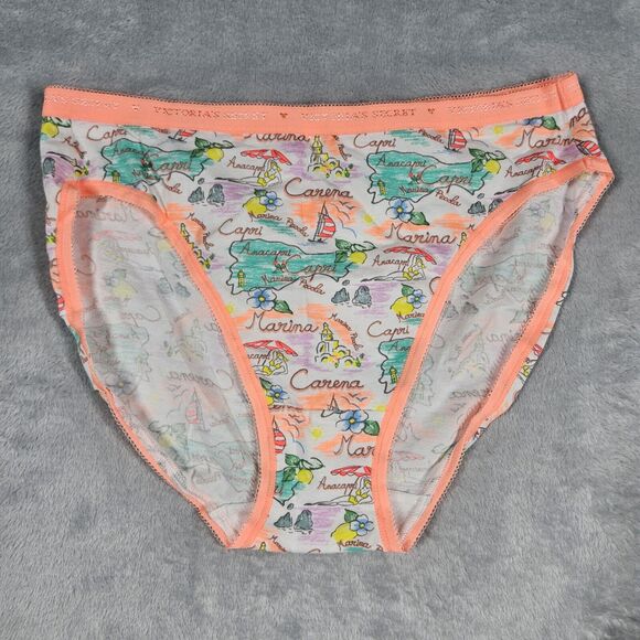 Victoria's Secret Panties Hi-Leg Brief Cotton Small Y2K Lot of 2 Neon Color - Picture 2 of 9